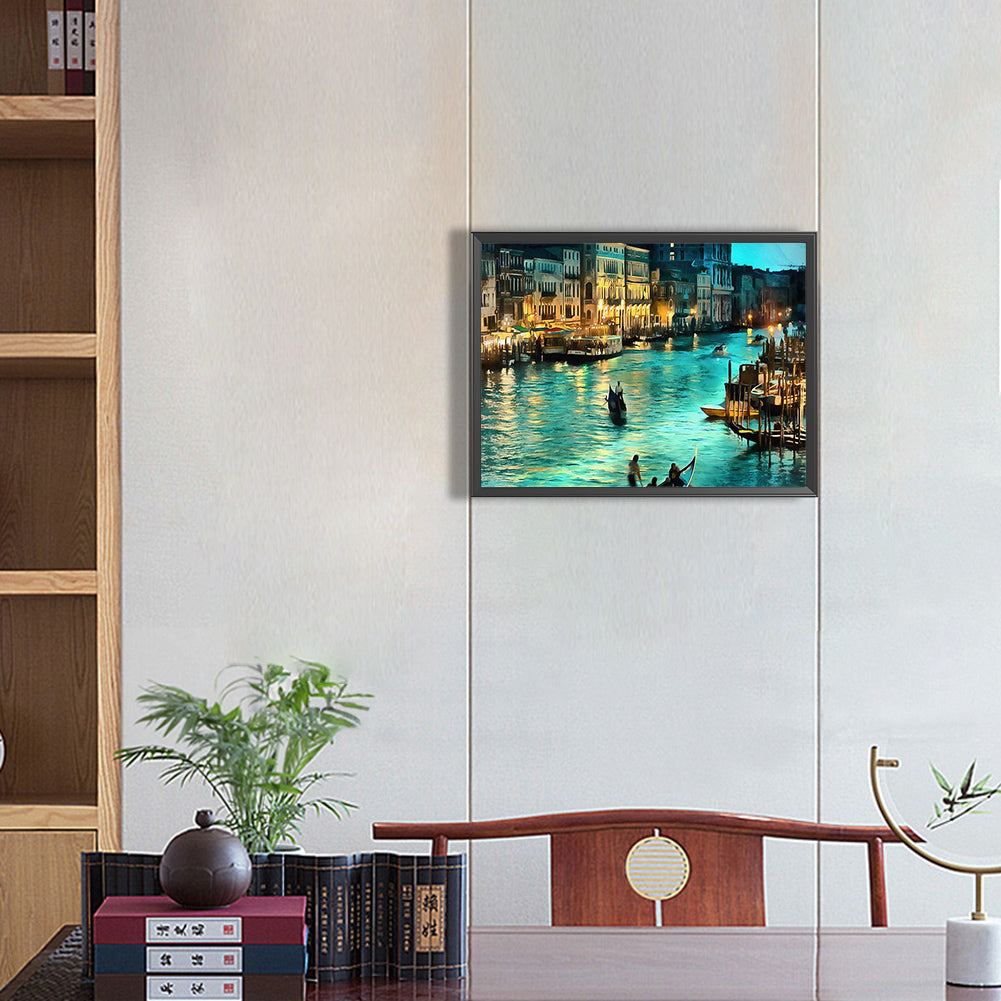 Landscape - Full Round Drill Diamond Painting 40*30CM