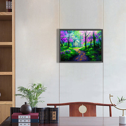 Landscape - Full Round Drill Diamond Painting 40*30CM
