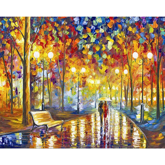Landscape - Full Round Drill Diamond Painting 40*30CM