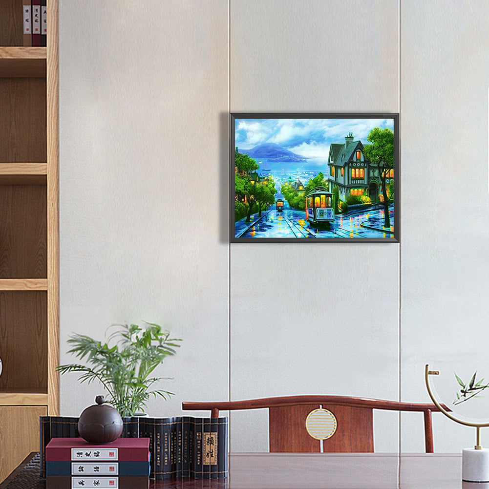 Landscape - Full Round Drill Diamond Painting 40*30CM