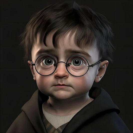 Q Version Of Harry Potter - Full Round Drill Diamond Painting 30*30CM