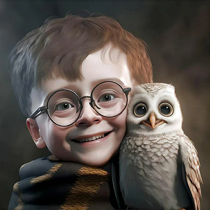 Q Version Of Harry Potter - Full Round Drill Diamond Painting 30*30CM