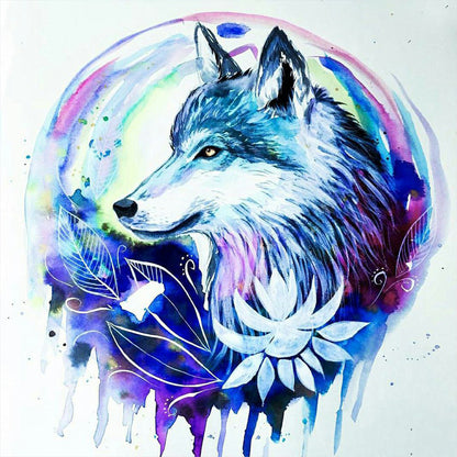 Wolf Mark - Full Round Drill Diamond Painting 30*30CM