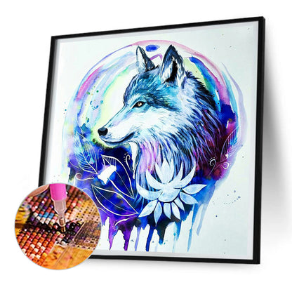 Wolf Mark - Full Round Drill Diamond Painting 30*30CM