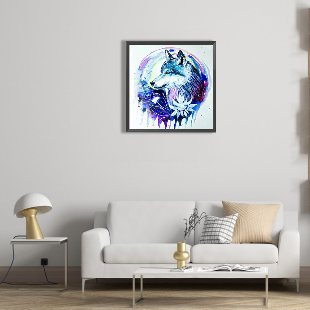 Wolf Mark - Full Round Drill Diamond Painting 30*30CM