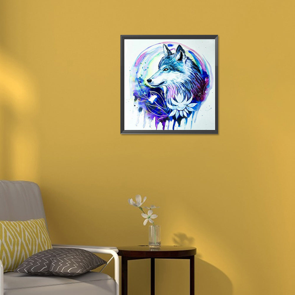 Wolf Mark - Full Round Drill Diamond Painting 30*30CM