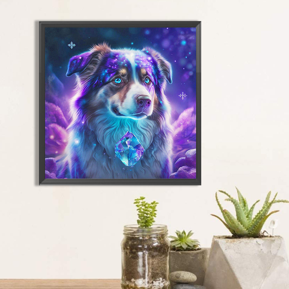Amethyst And The Dog - Full Round Drill Diamond Painting 30*30CM