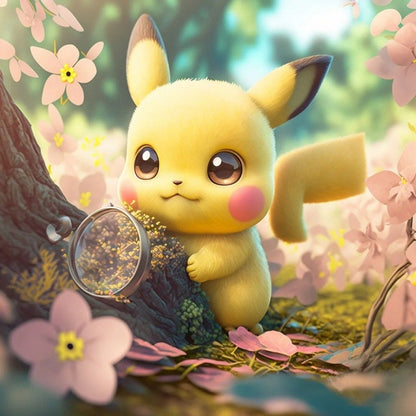 Pikachu - Full Round Drill Diamond Painting 30*30CM