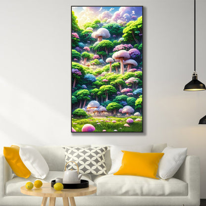 Fantasy Mushroom Garden - Full Round Drill Diamond Painting 45*80CM