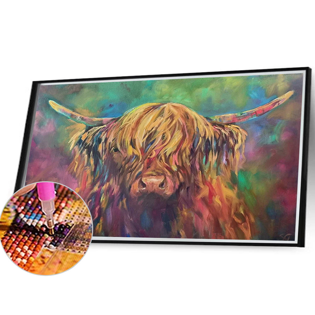 Highland Yak - Full Round Drill Diamond Painting 40*30CM