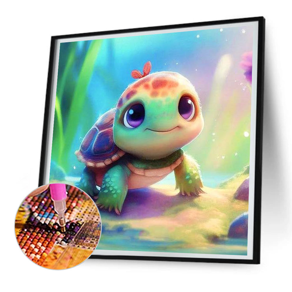 Crawling Turtle - Full Round Drill Diamond Painting 30*30CM