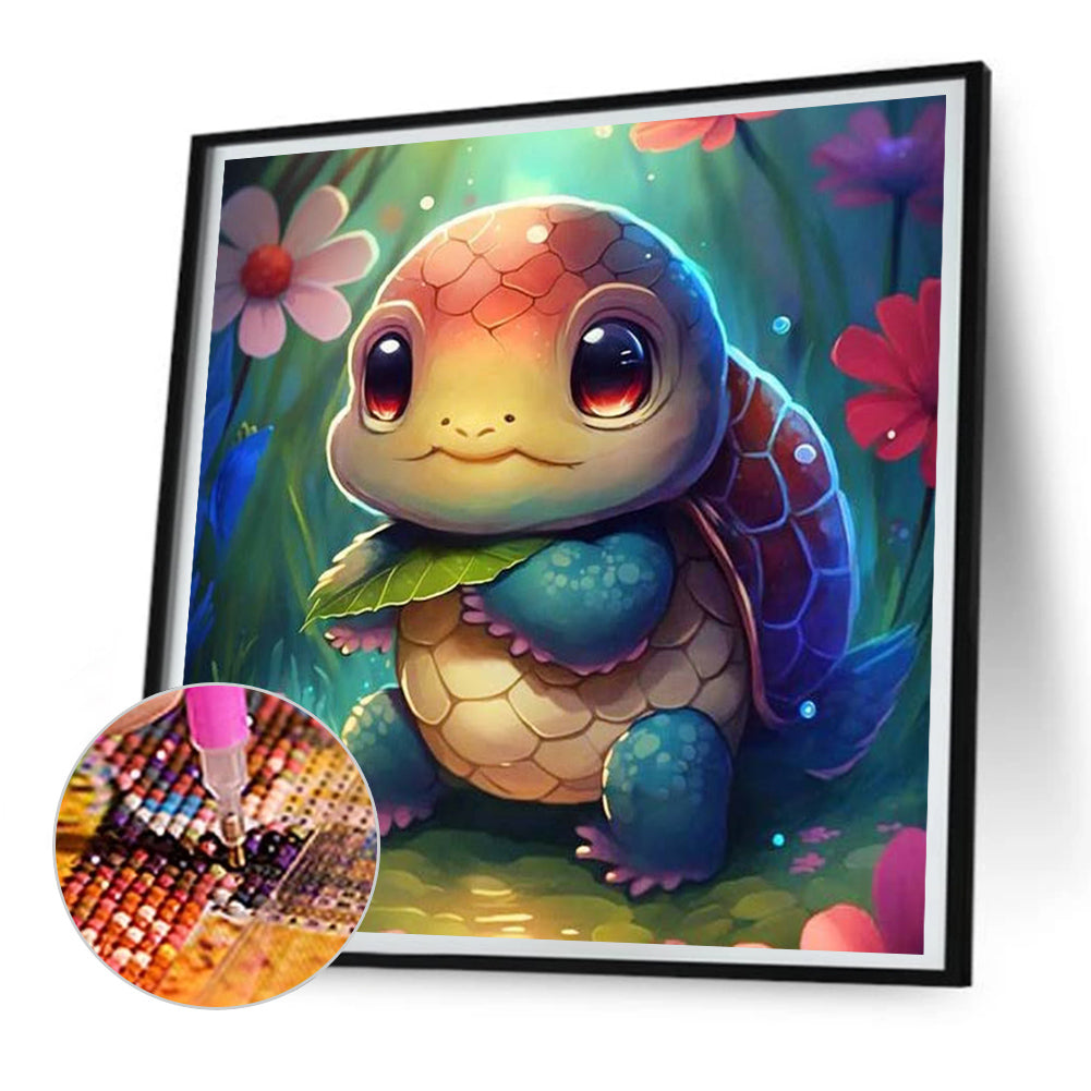 Crawling Turtle - Full Round Drill Diamond Painting 30*30CM