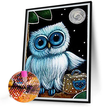 Owl - Full Round Drill Diamond Painting 30*40CM