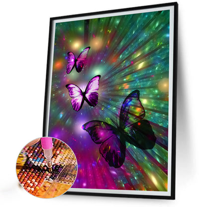 Butterfly - Full Round Drill Diamond Painting 30*40CM