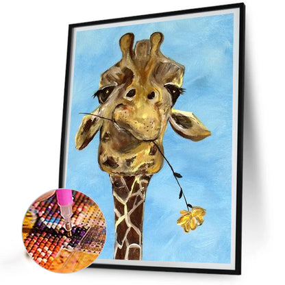 Giraffe - Full Round Drill Diamond Painting 30*40CM