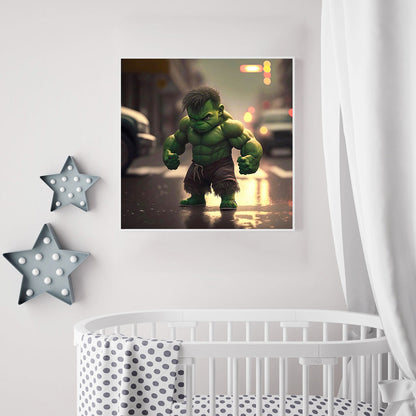 Q Version Hulk - Full Round Drill Diamond Painting 30*30CM