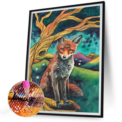 Fox - Full Round Drill Diamond Painting 30*40CM