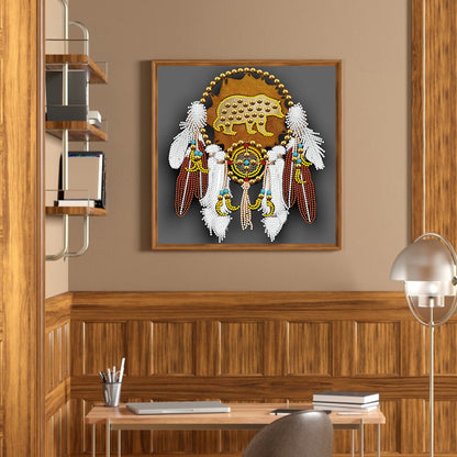Aboriginal Indian Dreamcatcher - Special Shaped Drill Diamond Painting 30*30CM