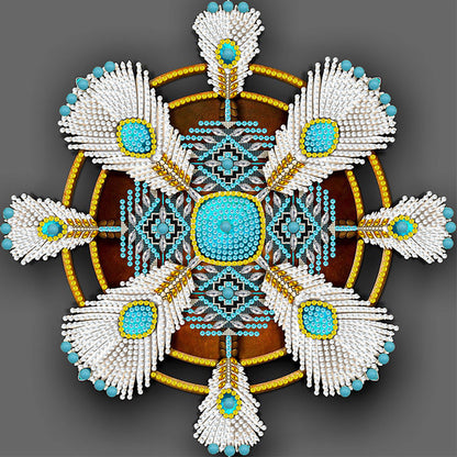 Indian Dreamcatcher Mandala - Special Shaped Drill Diamond Painting 30*30CM