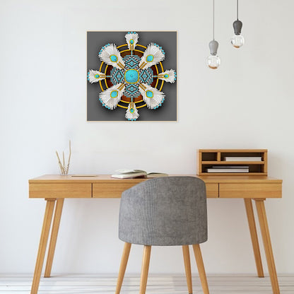 Indian Dreamcatcher Mandala - Special Shaped Drill Diamond Painting 30*30CM