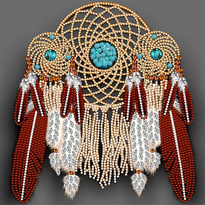 Indian Dreamcatcher Mandala - Special Shaped Drill Diamond Painting 30*30CM