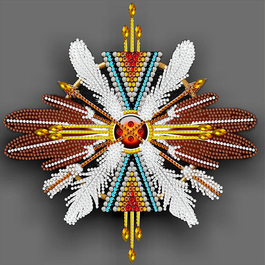 Indian Dreamcatcher Mandala - Special Shaped Drill Diamond Painting 30*30CM