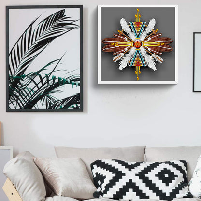 Indian Dreamcatcher Mandala - Special Shaped Drill Diamond Painting 30*30CM