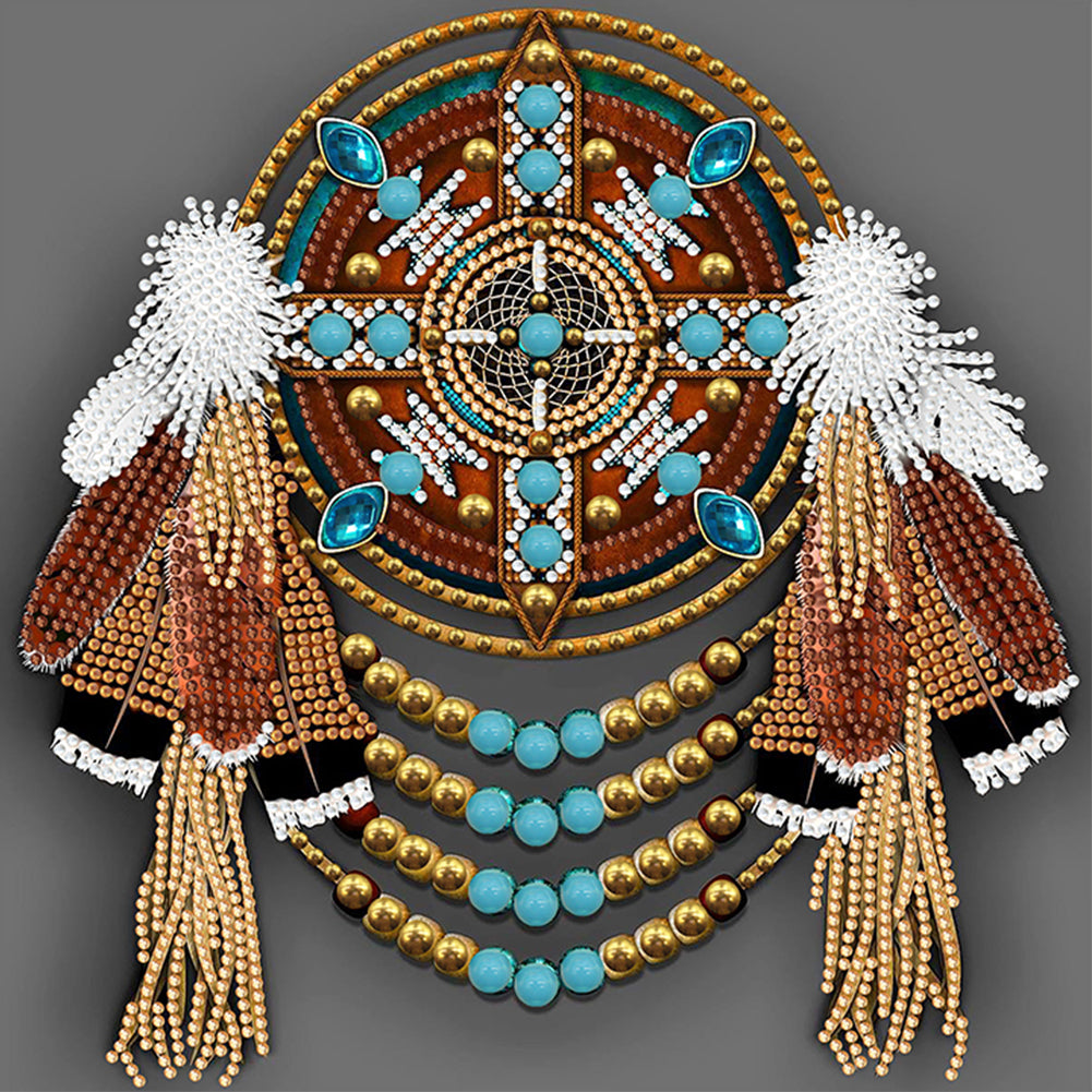 Indian Dreamcatcher Mandala - Special Shaped Drill Diamond Painting 30*30CM