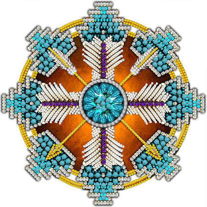 Indian Dreamcatcher Mandala - Special Shaped Drill Diamond Painting 30*30CM