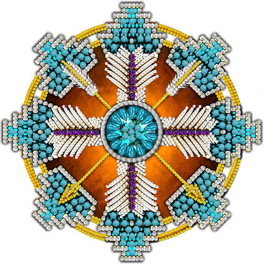 Indian Dreamcatcher Mandala - Special Shaped Drill Diamond Painting 30*30CM