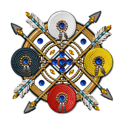 Indian Dreamcatcher Mandala - Special Shaped Drill Diamond Painting 30*30CM