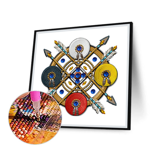 Indian Dreamcatcher Mandala - Special Shaped Drill Diamond Painting 30*30CM