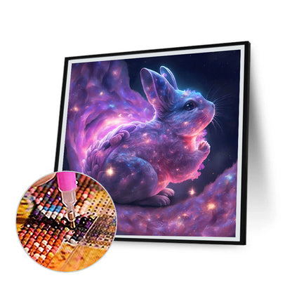 Praying Nebula Bunny - Full Round Drill Diamond Painting 30*30CM