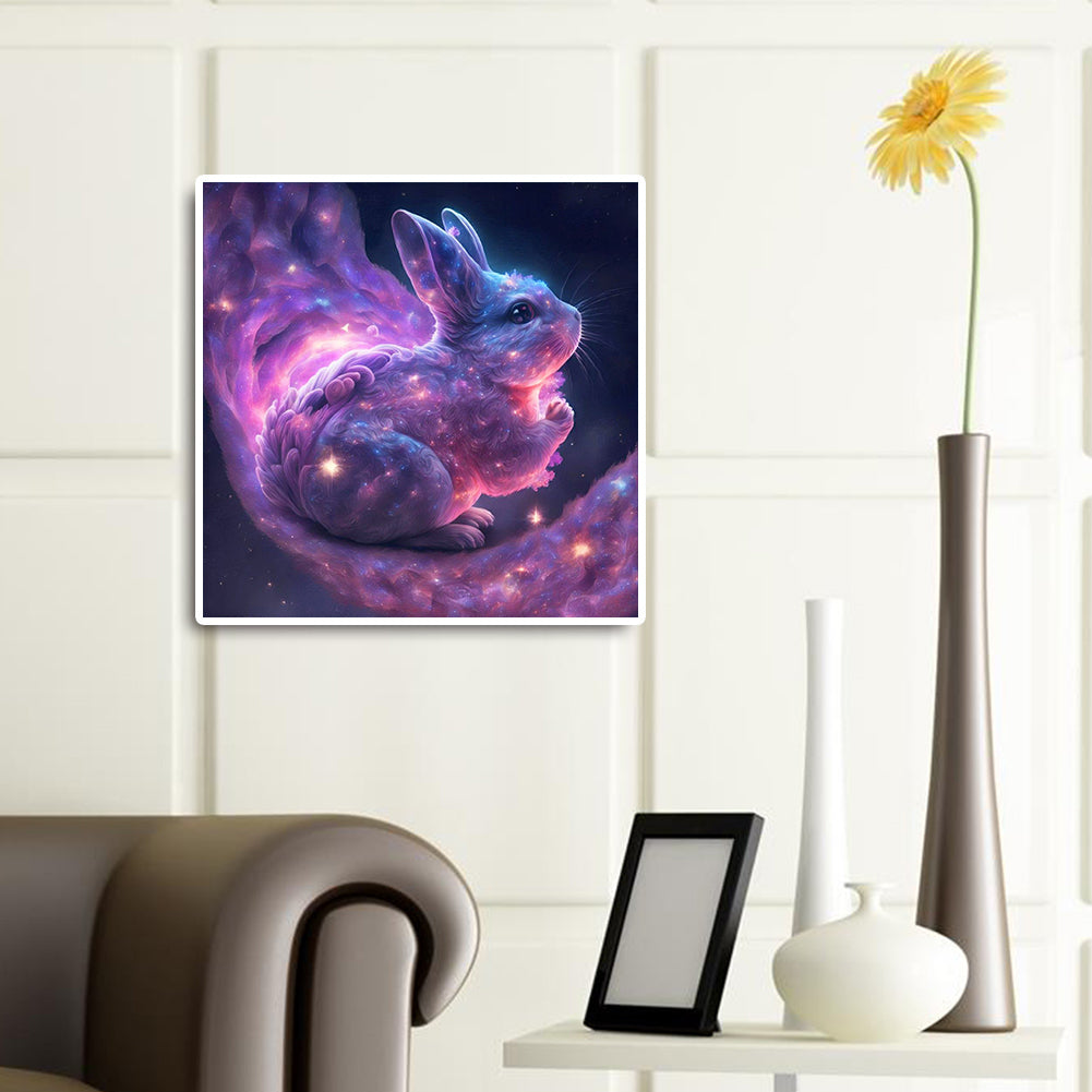 Praying Nebula Bunny - Full Round Drill Diamond Painting 30*30CM