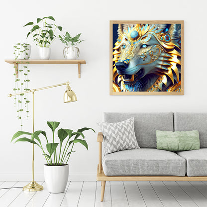 Handsome Wolf - Full Round Drill Diamond Painting 30*30CM