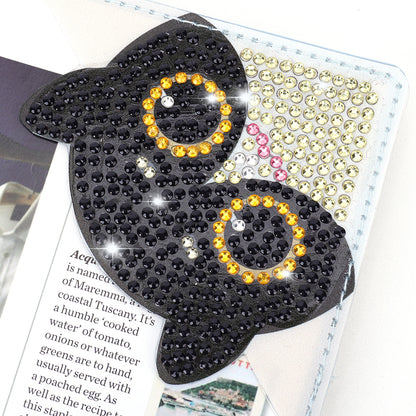 DIY Diamond Art Bookmarks Art Craft 5D Cat Triangle Rhinestones Mosaic Book Mark