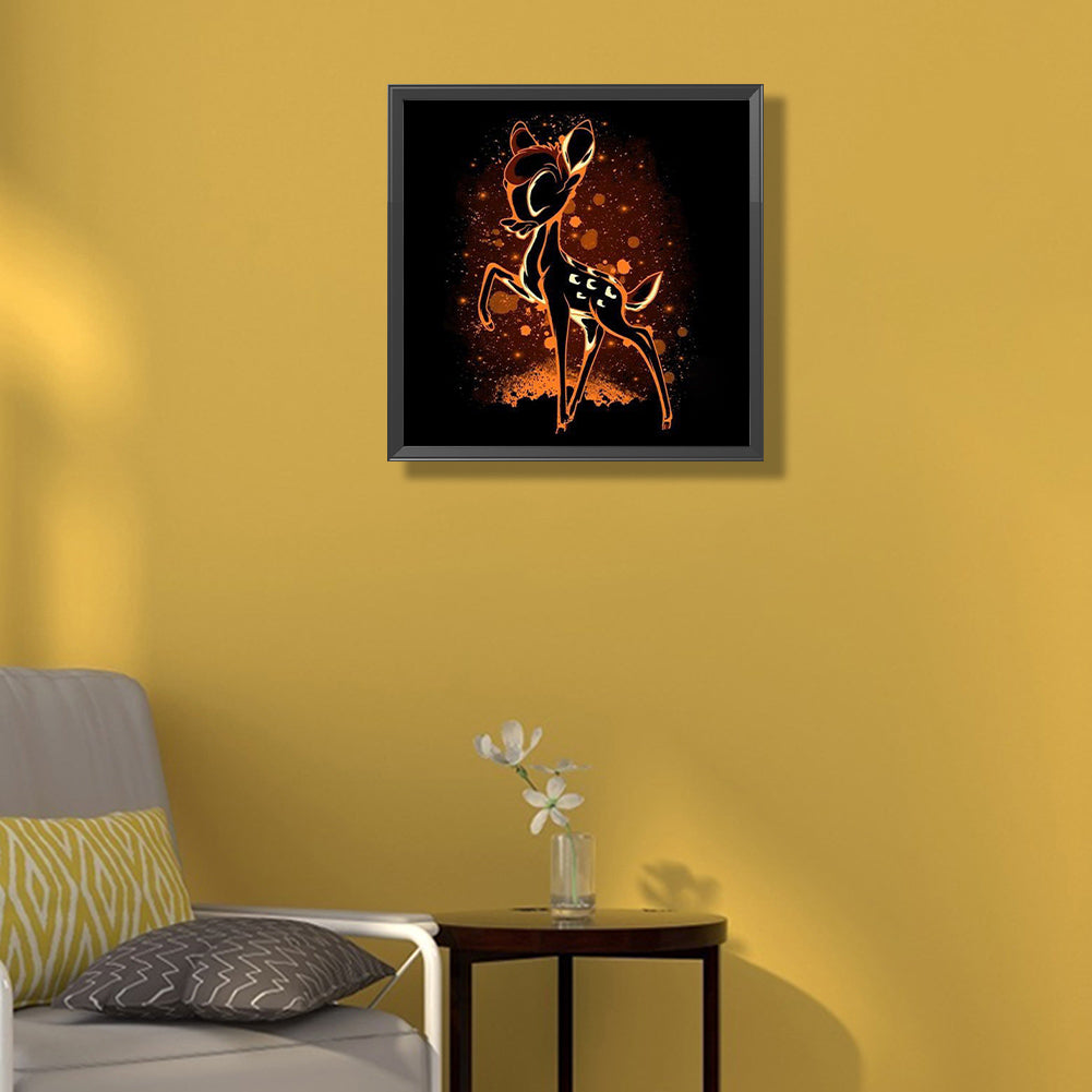 Silhouette - Fawn - Full Square Drill Diamond Painting 50*50CM