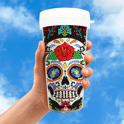 DIY Diamond Painted Water Mug Leak Proof BPA Free for Fitness Sports Outdoors