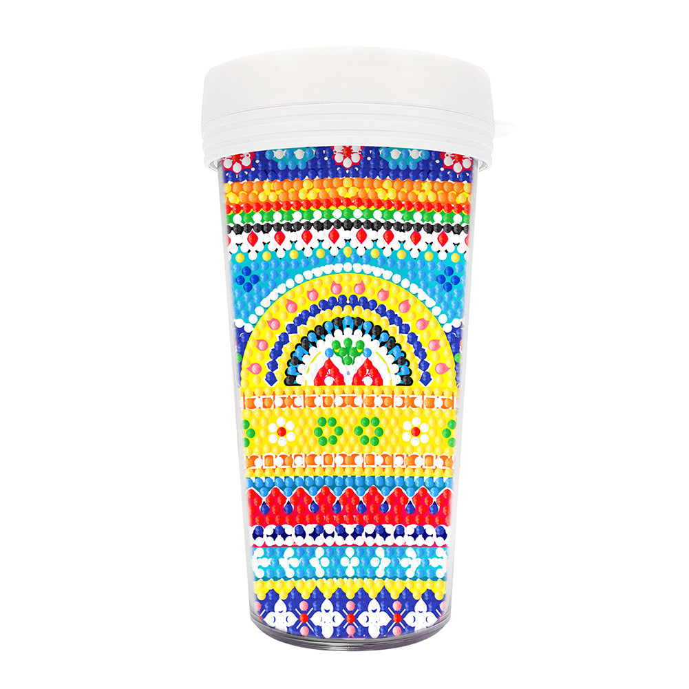 DIY Diamond Painted Water Mug Leak Proof BPA Free for Fitness Sports Outdoors