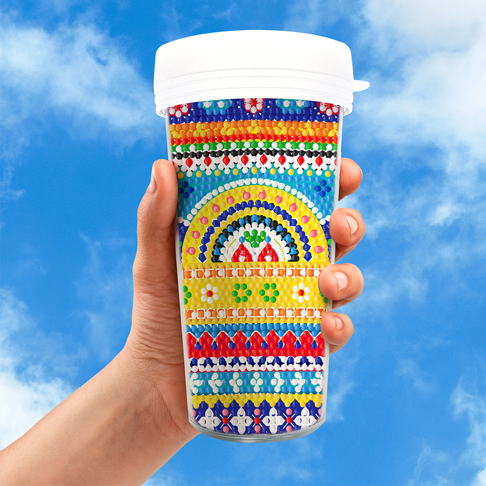 DIY Diamond Painted Water Mug Leak Proof BPA Free for Fitness Sports Outdoors