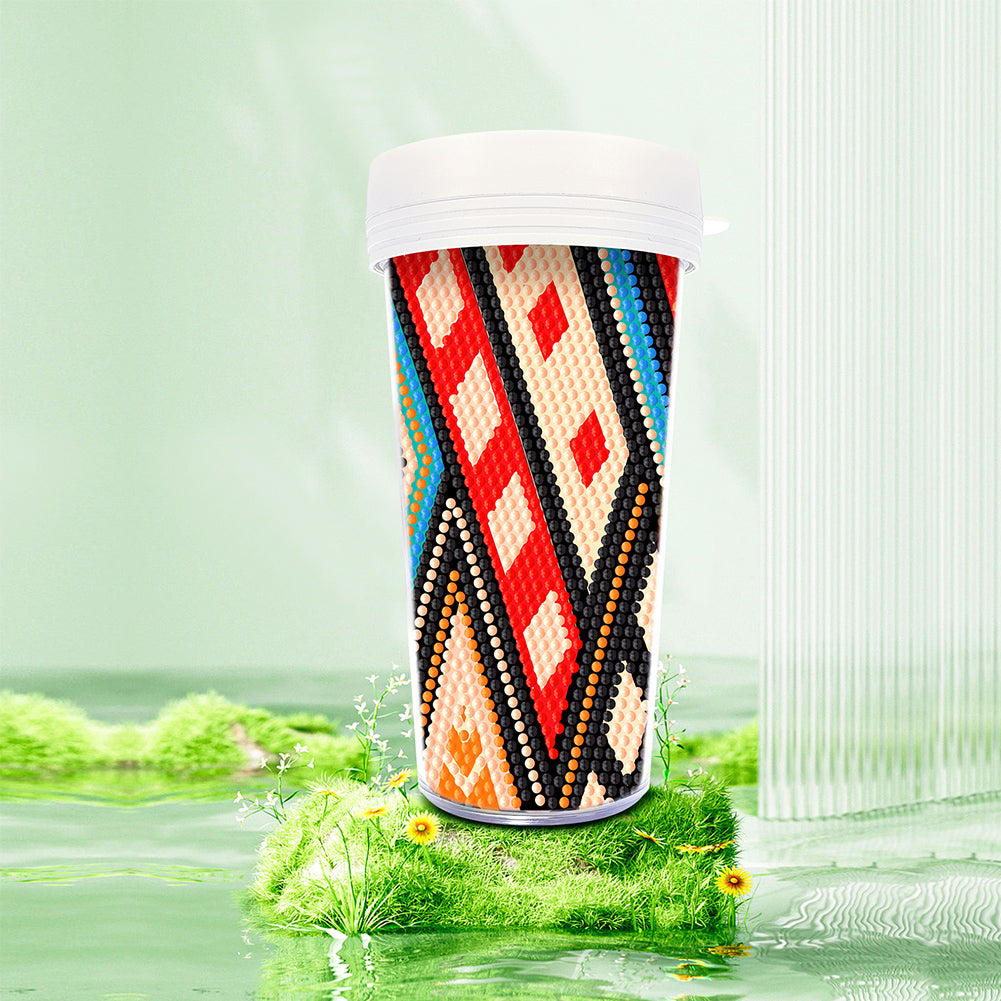 DIY Diamond Painted Water Mug Leak Proof BPA Free for Fitness Sports Outdoors