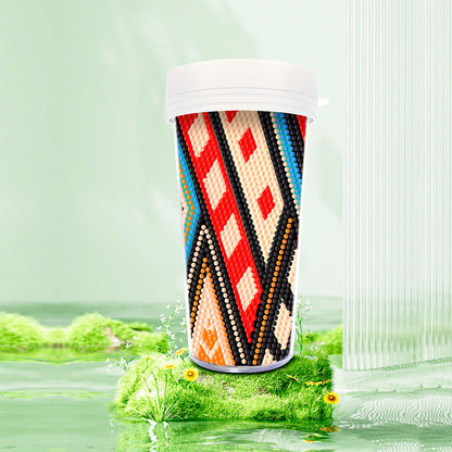 DIY Diamond Painted Water Mug Leak Proof BPA Free for Fitness Sports Outdoors