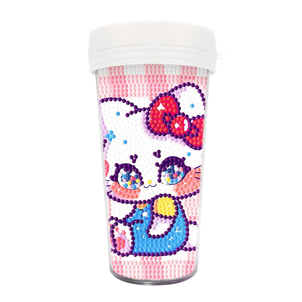 DIY Diamond Painted Water Mug Leak Proof BPA Free for Fitness Sports Outdoors