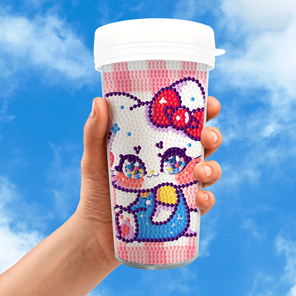 DIY Diamond Painted Water Mug Leak Proof BPA Free for Fitness Sports Outdoors