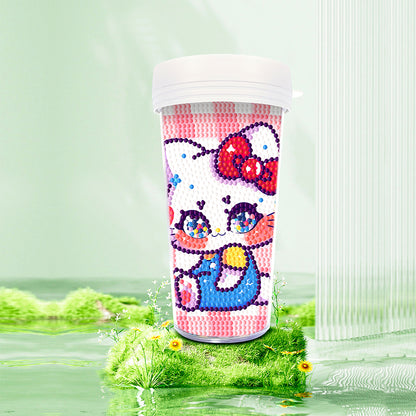 DIY Diamond Painted Water Mug Leak Proof BPA Free for Fitness Sports Outdoors