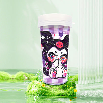 DIY Diamond Painted Water Mug Leak Proof BPA Free for Fitness Sports Outdoors