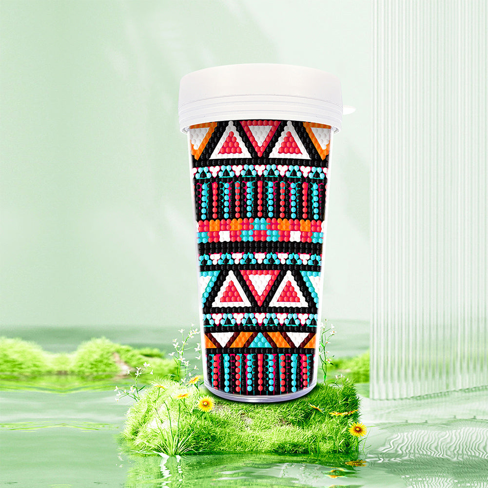 DIY Diamond Painted Water Mug Leak Proof BPA Free for Fitness Sports Outdoors