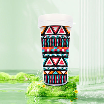 DIY Diamond Painted Water Mug Leak Proof BPA Free for Fitness Sports Outdoors