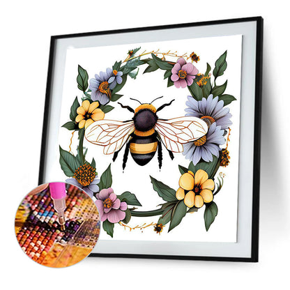 Bee - Full Round Drill Diamond Painting 30*30CM