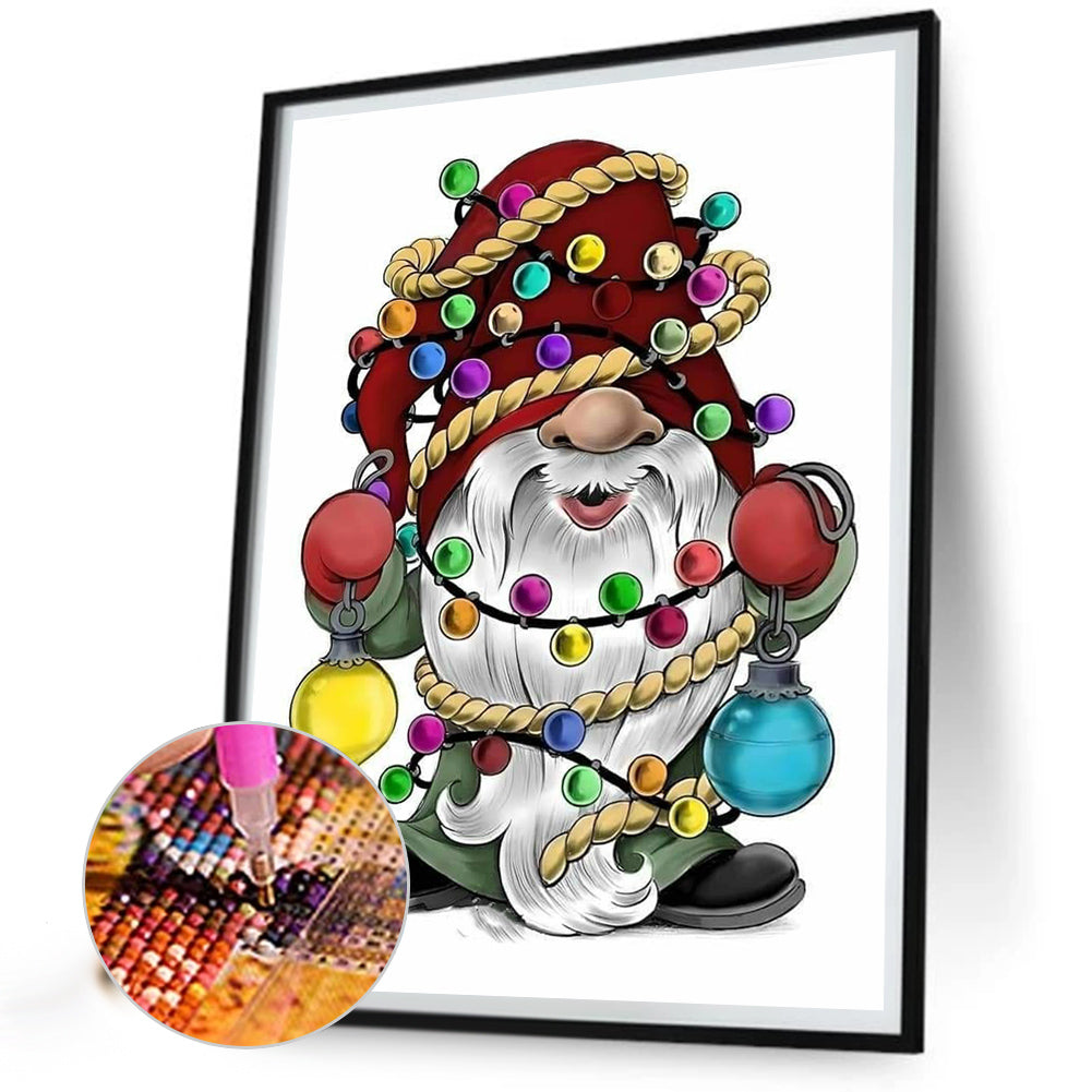 Dwarf With Lantern - Full Round Drill Diamond Painting 30*40CM